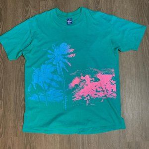Vintage single stitch ‘87 Ocean Pacific Palm Tree shirt